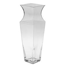 Balm Square Glass Vase 30cm