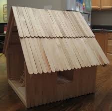 Basswood And Popsicle Stick Doll House