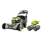 40V HP Brushless 21in AWD Self-Propelled Lawn Mower with (2) 6.0 Ah Batteries and Charger RY401210US Ryobi