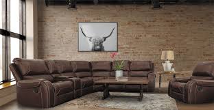 conquest saddle reclining sectional