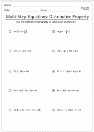 The Best Multi Step Equation Worksheets