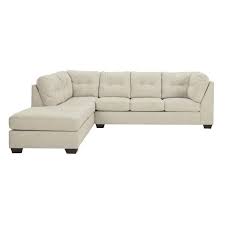 Falkirk Beige Velvet Sectional Sleeper