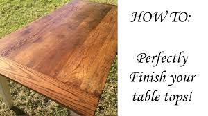How to finish your dining table professionally! - YouTube