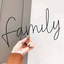 Family Sign Wire Wall Art Wire Words