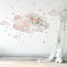 Sleepy Clouds Wall Vinyl L And