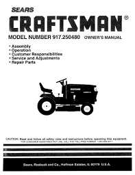 craftsman 917 250480 owner s manual pdf