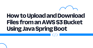 spring boot and amazon s3 buckets