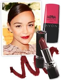 get the look ashley madekwe s bold red lip