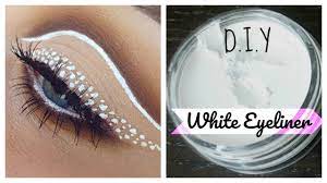 d i y waterproof white eyeliner 3