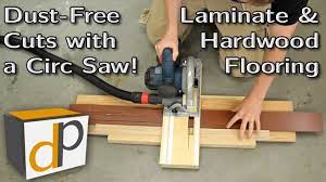 how to cut laminate flooring dust free