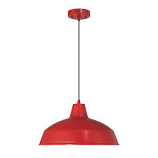 Asher Outdoor Pendant Light Red