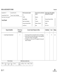 electrical risk essment template