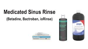cated sinus rinses bactroban