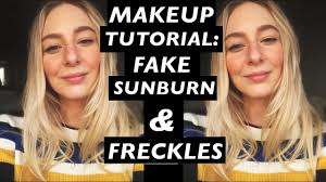 sunkissed fake freckles tutorial