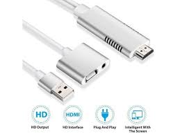 Lightning To Hdmi Cable For Ios Android 3 In 1 Lightning Micro Usb Type C To Hdmi Adapter 1080p Digital Av Adapter Hdtv Mhl Cable Support Iphone Ipad Android Smartphones On Hdtv Projector