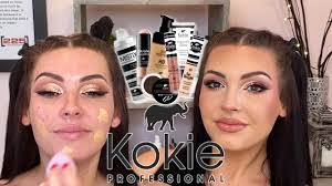 full face of kokie cosmetics you