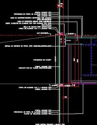 Curtain Wall Detail In Autocad Drawing