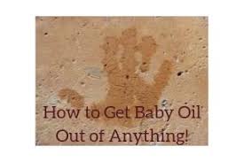 baby oil out of anything hair