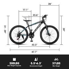 zeus ruta 26 in boys mountain bike aluminium frame bike shimano 21 sd with disc brake in black blacks