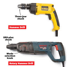 What Is A Hammer Drill Vs Rotary Hammer With Pictures