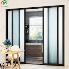 frosted glass interior door with black