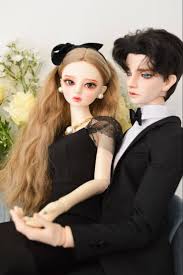 cute doll couple in black