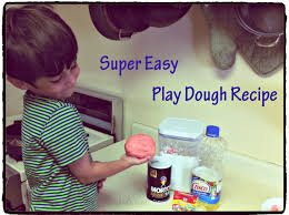 super easy play dough recipe flour
