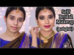self bridal makeup in tamil
