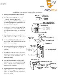 hon f26 embly instructions support