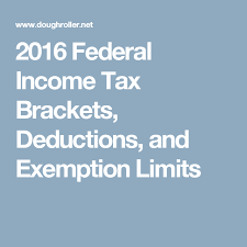 2018 Irs Federal Income Tax Brackets And Standard Deduction