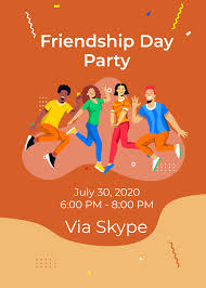 free friendship day party templates