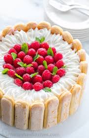 It is easy to assemble in a pinch and sure to bring a wow factor to your dessert table. Raspberry Charlotte Cake Recipe Natasha S Kitchen