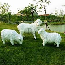 life size sheep garden ornaments