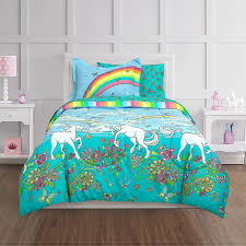 rainbow unicorn bed in a bag set