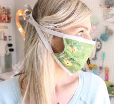 When you put it on, try to shape the wire to fit your nose. Diy Face Mask With Ties Fitted Nose And Filter Pocket Melanie Ham