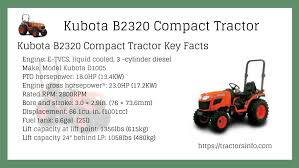 Kubota B2320 Specs Price Backhoe Loader Mower And Review