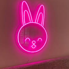 Led Neon Easter Bunny Wall Art