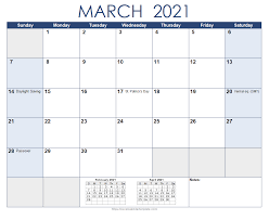 All calendar templates are also openoffice compatible. March 2021 Calendar Excel Fesalup