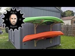 Kayak Fence Storage Easy Diy Project