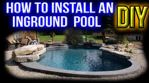 how to install an inground pool diy
