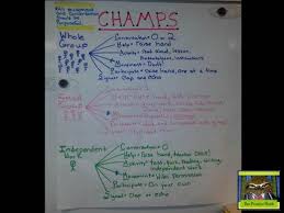 Champs Anchor Chart Sets Classroom Expectations For Students
