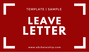 leave application sle leave letter