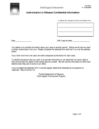 child support cancellation form