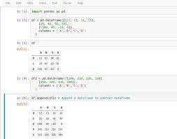 append dataframe in pandas pandas