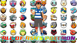 all of ash s pokemon you