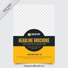 free vector simple brochure template