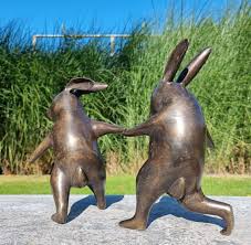 Couple Animals In Love Garden Sculpture