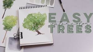 How To Paint A Easy Watercolor Trees