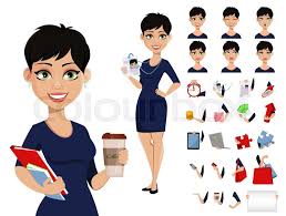 Alibaba.com offers 3,071 short anime hair products. Happy Modern Business Woman With Short Stock Vector Colourbox