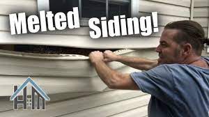 replace melted vinyl siding